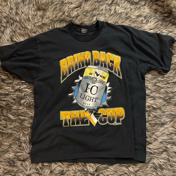 VINTAGE PITTSBURGH PENGUINS TSHIRT SZ XL NHL - Picture 1 of 6